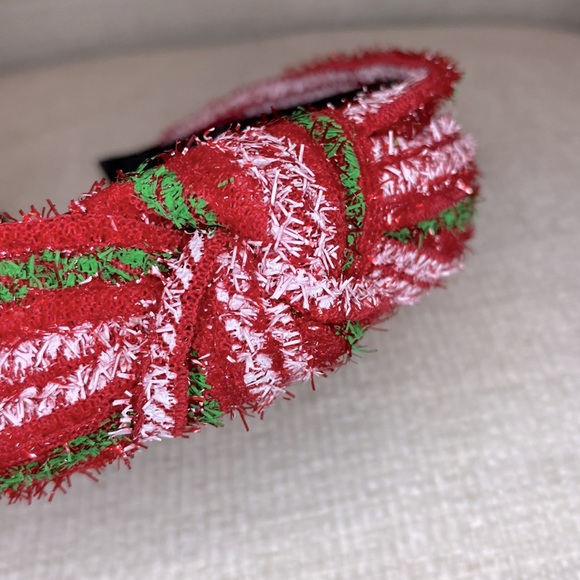 Holiday Striped Sparkly Headband NWOT - Picture 5 of 6